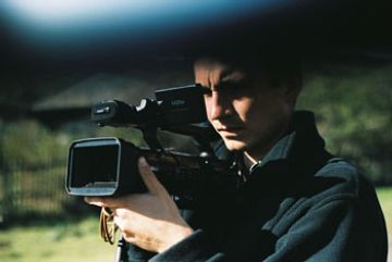 Cinematographer Szymon Lenkowski at work